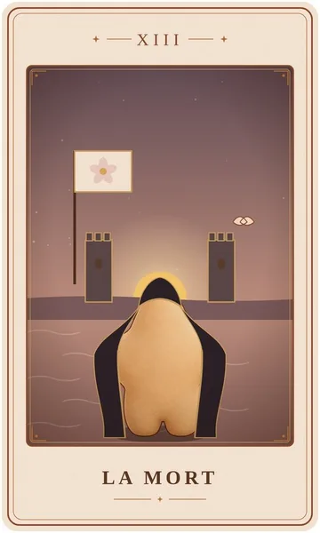 La Mort, carte de tarot illustrée par Lame de Yule