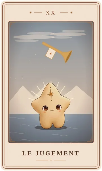 Le Jugement, carte de tarot illustrée par Lame de Yule